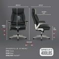 thumbnail image 3 of Shaq Tarvos Premium Ergonomic Big & Tall Office Chair, PureSoft Upholstery with Height Adjustable and Flip-Up Arms, Black, 3 of 14