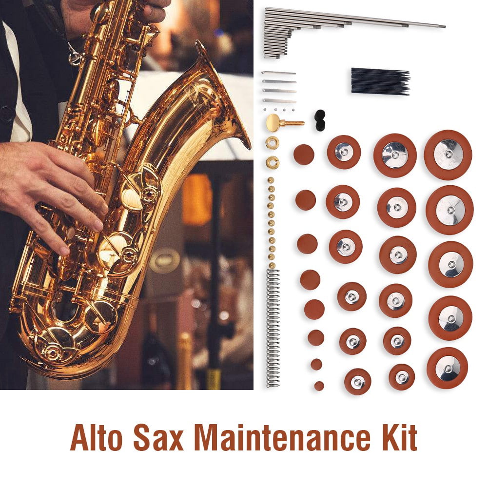 WALFRONT Alto Sax Repair Kit Sax Musical Instrument Parts Accessories