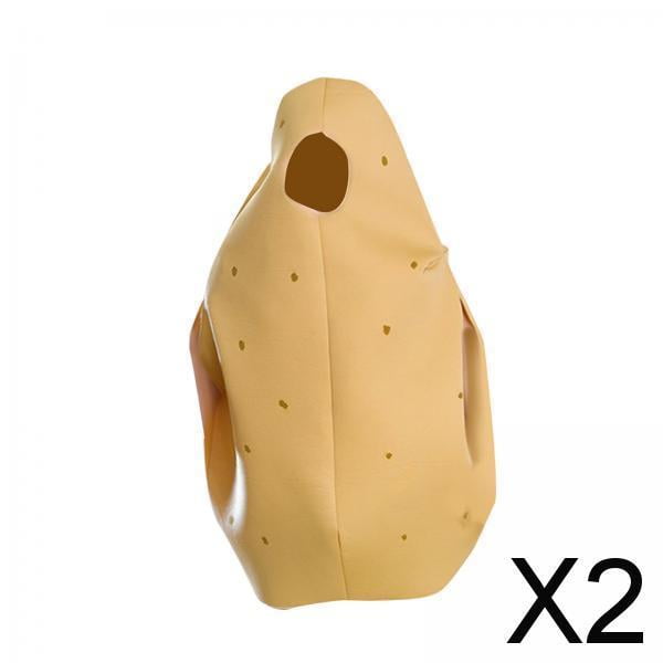 Disfraz de papa,Disfraz de patata divertido para fiesta de disfraces,Accesorios para disfraz de Halloween con traje de patata,Disfrazarse con capucha para Halloween Juegos de rol