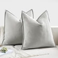 thumbnail image 5 of Wehilion 2pcs Decorative Pillow Covers Soft Chenille Couch Throw Pillows Farmhouse Cushion Covers with Elegant Design for Sofa Bedroom Living Room Home Decor, 5 of 14
