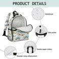 thumbnail image 4 of Excavator and Mountain White Pattern Cute School Backpack Bag for School with Padded Back and Adjustable Shoulder Straps 15.25"x11.5"x5.25", 4 of 5