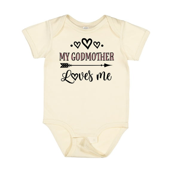 Inktastic My Godmother Loves Me Girls Girls Baby Bodysuit