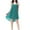 B_Green, variant on MGDXOX Womens Fashion Chiffon Nightgown Criss Cross Back Multilayer Flowy Hem Babydoll Chemise Naughty Sleepwear Blue L