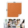 thumbnail image 5 of Cloth Napkins Set of 2 - 20x20 Inches, Orange Morocco Washable Reusable Table Napkins, Geometric Leaf Diamond Lattice Abstract Soft & Absortbent Dining Napkin for Party Wedding Hotel Restaurant, 5 of 8