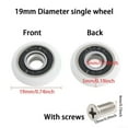 thumbnail image 4 of Adjustable Easy Glide Shower Door Rollers with Noiseless Movement, 4 of 7