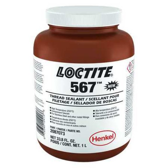 Loctite Pipe Thread Sealant,33.8 fl oz,Off-White 2087073