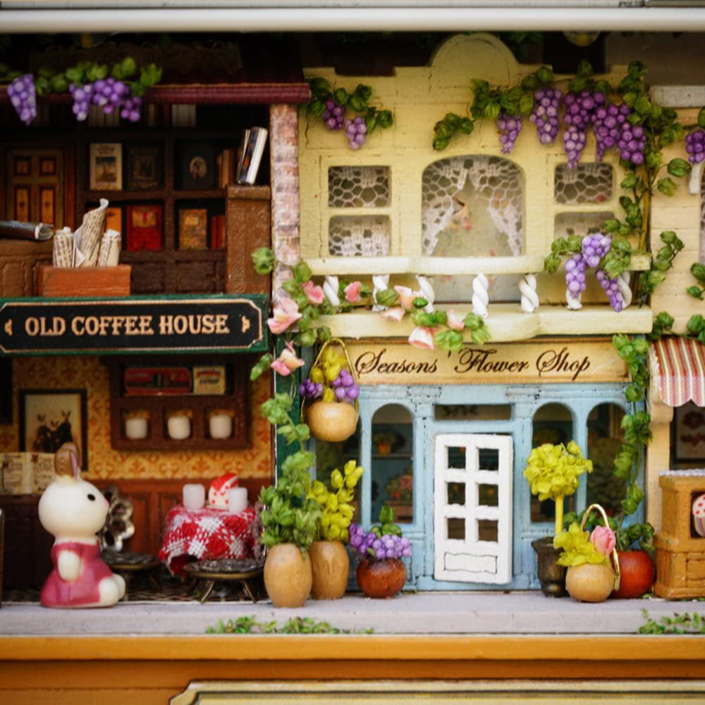 8 maison de poupées miniature Floral Cartes/Notelets 