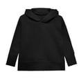 thumbnail image 2 of Mercatoo Girls Pullover Hoodi𝐞s Cotton Loose Soft Hoodi𝐞 Sweatshirts Kids Cute Plain Long Sleeve Split Knit Tops Clothes, 2 of 7
