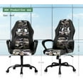 thumbnail image 2 of PC Gaming Chair Office Chair High Back Chair Ergonomic Computer Desk Chair Racing Chair for Women Men, PU Leather Chair Height Adjustable Task Chair w/Metal Base Headrest Armrest (), 2 of 7