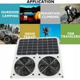 thumbnail image 4 of 100W Solar Exhaust Fan, Waterproof  Durable, Provides Powerful Airflow For Improved Climate Control, 4 of 6