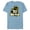 Ocean Blue, variant on Ice Age Scrat Logo 20 Years Anniversary - Short Sleeve Blended T-Shirt for Adults - Customized-Black