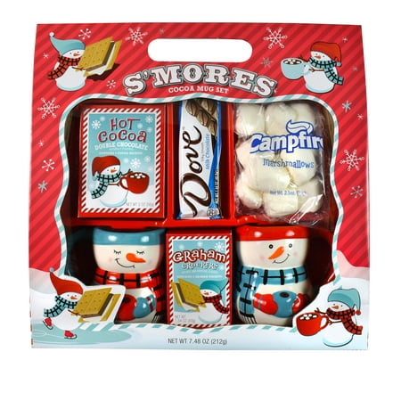 S'mores 2 Mug Christmas Boxed Gift Set, 7.4oz, 7 Piece