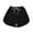 Black, variant on Mercatoo Toddler Girls Quick-Drying Shorts Solid Color Drawstring Lace-Up Mid-Waist Shorts Girls Beach Sports Casual Clothes