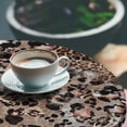thumbnail image 3 of Ambesonne Leopard Print Fitted Round Tablecloth, Exotic Wild Cat Skin, 36"- 40" Diameter, Pastel Brown and Pale Grey, 3 of 5