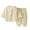 Khaki, variant on Boys Outfits Kids Thin Double Layer Gauze Long Sleeve and Knickerbockers Home Set Boys' Clothing Sets Beige 12-18 Months