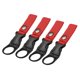thumbnail image 1 of Botella Colgante Hebilla Clip Agua Botella Portador Anillo Soporte para Mochila Cinturón Exterior Campamento, Senderismo, Rojo Paquete de 4 Unique Bargains accesorios para botellas de agua deportivas, 1 of 5
