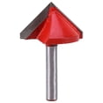 thumbnail image 1 of 1/4" Tige Routeur Bit Gravure V Forme Rainurage Bois Coupe Garniture Chanfrein Bit, 1 of 1