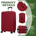 thumbnail image 3 of Uxcell Luggage Cover, Suitcases Covers Elastic Carry on Protector Washable Luggage for Trips Travel Business Dark Red 18-21 inch, 3 of 7