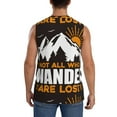 thumbnail image 4 of Disketp Not All Who Wander Are Lost4 Sleeveless Tshirts For Men, Muscle Shirts For Men Dry Fit Tank Top-Large, 4 of 8