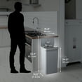 thumbnail image 7 of 13.2 Gallon Gray Plastic Sensor Trash Can Durable Dent-Proof 50 L Rectangular Slim Bin, 7 of 7