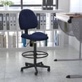 thumbnail image 2 of Scranton & Co Patterned Ergonomic Drafting Chair in Blue, 2 of 4