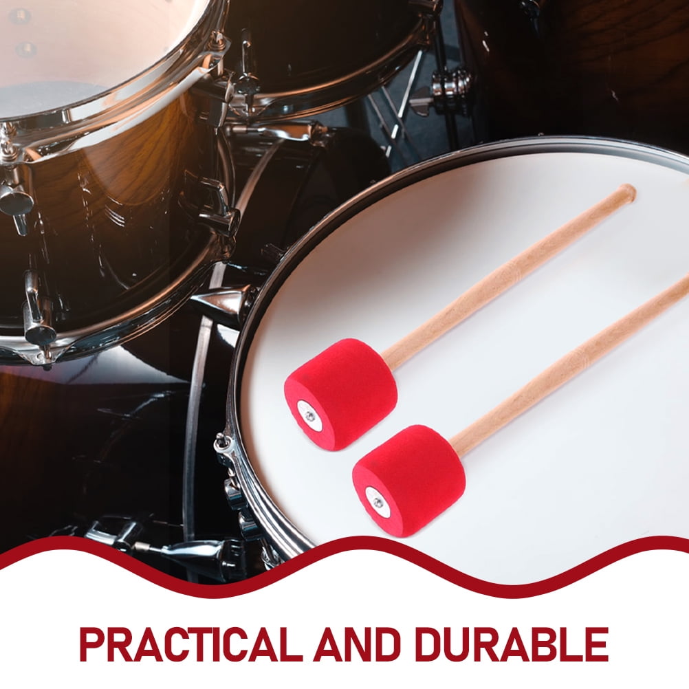 WHAMVOX  2 Pairs Drum Snare Hammer Drumming Accessory Professional Drumsticks