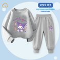 thumbnail image 1 of Anime Sanrio Kuromi Kawaii Children's Clothing 2Pcs Set Cinnamoroll My Melody Cute Autumn Sportswear Girls Cartoon Casual Wear, 1 of 4