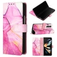 thumbnail image 2 of Luxurious Marble Patterned PU Leather Wallet Case Cover for Samsung Galaxy Z Fold 3/4 - Enhance Your Phone's Style!, 2 of 3