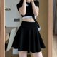thumbnail image 4 of Minifalda patinadora informal acampanada, elástica, versátil y básica para mujer, negro, XXL, 4 of 5