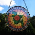 thumbnail image 2 of Bangladesh Travel Decor Suncatcher Stained Glass Window Hanging, Gift for Traveller, Collection of Country Travel Souvenirs for Family and Friends, Bangladesh Map and Flag Décor, 2 of 6