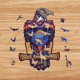 thumbnail image 3 of Rompecabezas de madera azul para adultos, regalo de águila, juguete educativo para niños, 3 of 5