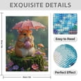 thumbnail image 3 of Diamond Art Kit for Adults, Rainy Day Hamster Wonderland Diamond Painting for Adults Beginners, 5D DIY Diamond Art Painting Kits, Colorful Diamond Painting Craft for Home Decor 12x16 Frameless, 3 of 7