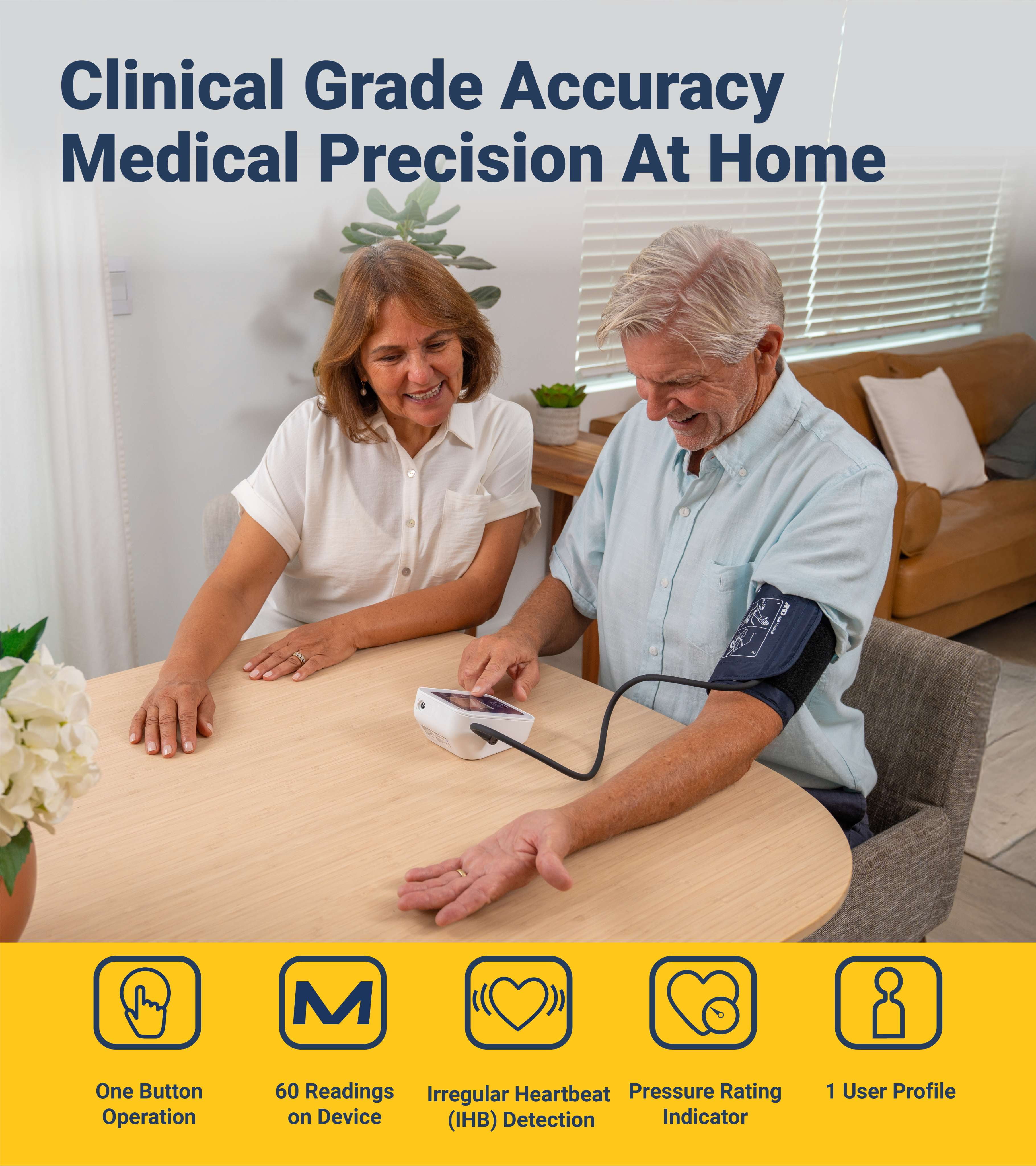 A&D Medical UA-651SAC Heart Rate Detection Digital Upper Arm Blood Pressure Monitor with Small Cuff