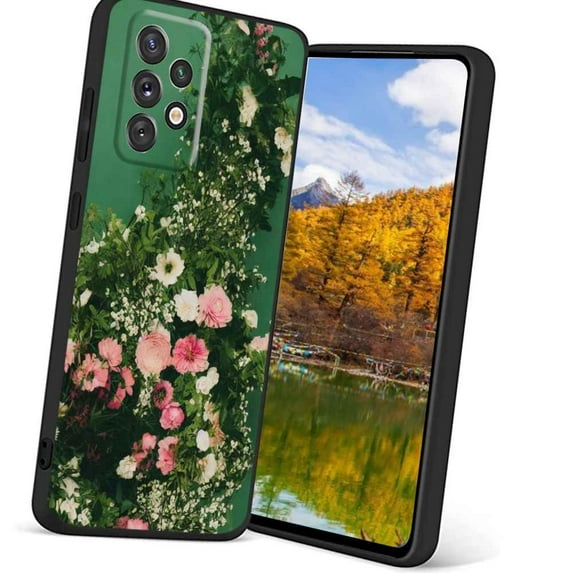 Floral-276 Phone Case, Degined for Samsung Galaxy A72 5G Case Men Women, Flexible Silicone Shockproof Case for Samsung Galaxy A72 5G