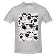 thumbnail image 4 of Bingfone Cute Animal With Cow Men'S Loose Fit Short-Sleeve Pocket T-Shirt, 4 of 7