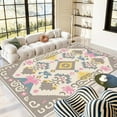 thumbnail image 4 of 3'x5' runner carpet big carpet for bedroom large area rug for living room neutral area rug traditional area rug, 4 of 10