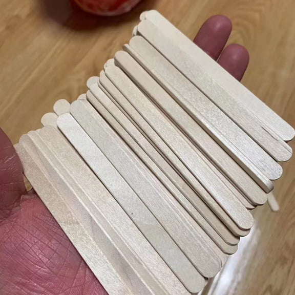 GETAJGHSD 400Pcs Wooden Sticks Non Waxed for Camp and Party DIY Craft Use