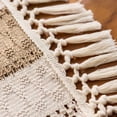 thumbnail image 6 of Boho Table Runner for Fall Home Decor with Tassels 72 Inches Long Farmhouse Rustic Table Runner Macrame Burlap Table Decoration for Living Room Bridal Shower, 6 of 7