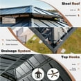 thumbnail image 5 of Hommow 12' X 16' Hardtop Gazebo,Metal Gazebo with Aluminum Frame Galvanized Steel Double Roof for Backyard, Patio, Lawns, 5 of 8