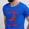 thumbnail image 2 of Greenyef Graphics I Paused My Game to Be Here Video Gamer Gift for Men Teenagers Gaming Funny Graphic T-Shirt Style-46 (Royal Blue, Medium), 2 of 6