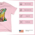 thumbnail image 4 of Tee Hunt You Only Live Once T-Shirt Cute Neon Dolphin Dean Russo Art Men's Tee, Light Pink, 3X-Large, 4 of 5