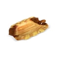 thumbnail image 3 of 18" Wooden Handmade Decorative Fruit Salad Bowl Kitchen Centerpiece Dining Tray Hand Carved Wood Leaf Shaped Serving Bowl, 3 of 5