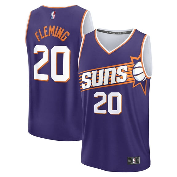 Men's Fanatics Rasheer Fleming Purple Phoenix Suns Fast Break Replica Jersey - Icon Edition