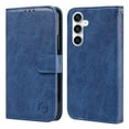 thumbnail image 2 of PU Leather Wallet Case for Samsung Galaxy S24 Plus, Classic Phone Case with Viewing Stand and 2 Card Holder Magnetic Buckle Shockproof Flip Case Cover for Men Women for S24 Plus, Darkblue, 2 of 8