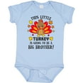 thumbnail image 3 of Inktastic This Little Turkey is Going to Be a Big Brother Boys Baby Bodysuit, 3 of 5