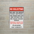 thumbnail image 3 of Metal Funny No Soliciting Unless Giving Away Beer Front Door Porch Home Tin Sign, 3 of 4