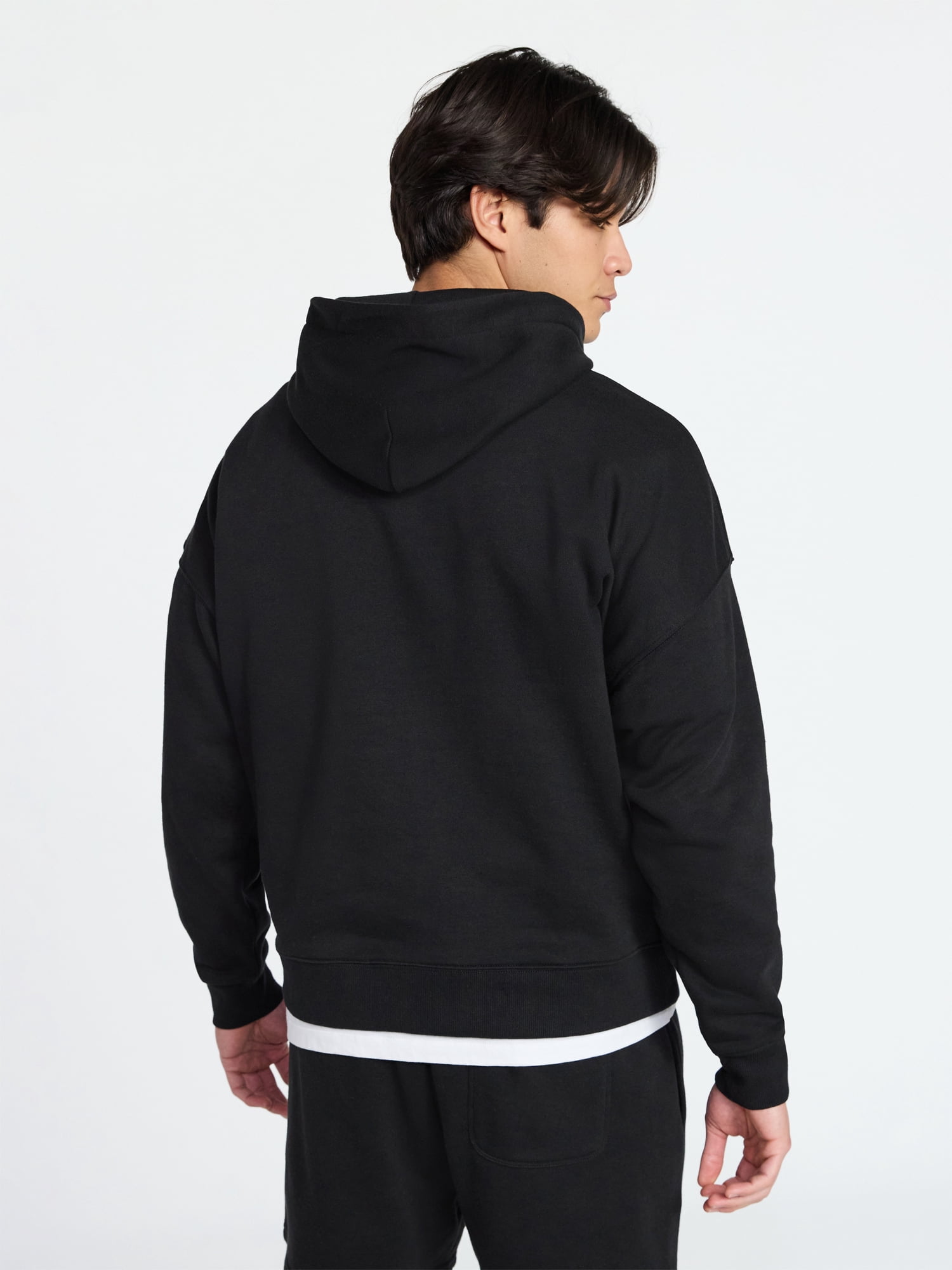 No Boundaries Oversized Hoodie with Long Sleeves, Men's XS-4XLT