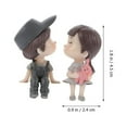 thumbnail image 3 of STRANDCHIC Couple Doll Ornament Lovers Figurines Grey 1 Pair, 3 of 6