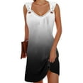 thumbnail image 2 of Hwmodou Women Dresses Elegant Strap Printed Dress Summer Shoulder Strap Buckle Beach Daily Dress Leisure Ladies Sundress, 2 of 6