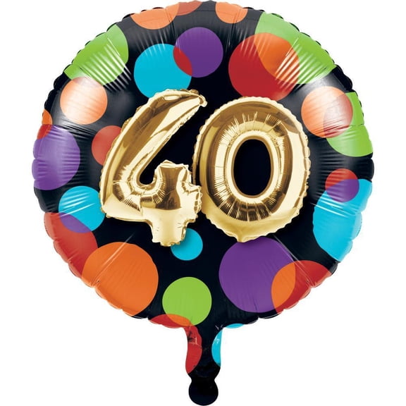 Gold Balloon Birthday 40th Birthday 18-inch Foil Balloon